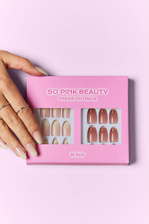 SO PINK BEAUTY Press On Nails 2 Packs