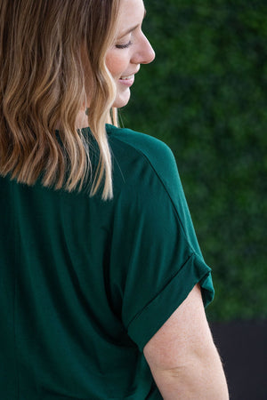 IN STOCK Sierra Pocket Tops - Hunter Green