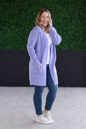 IN STOCK Madison Cozy Cardigan - Lavender