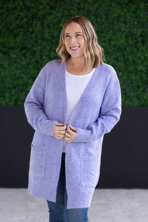 IN STOCK Madison Cozy Cardigan - Lavender