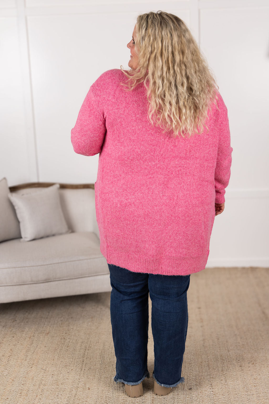 IN STOCK Madison Cozy Cardigan - Pink