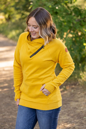 IN STOCK Classic Zoey ZipCowl Sweatshirt - Mustard | Women's Sweatshirt