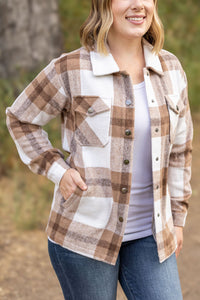 IN STOCK Norah Plaid Shacket - Neutral Tones | Women's Shacket