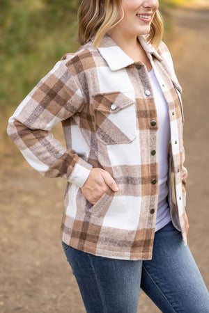 IN STOCK Norah Plaid Shacket - Neutral Tones | Women's Shacket