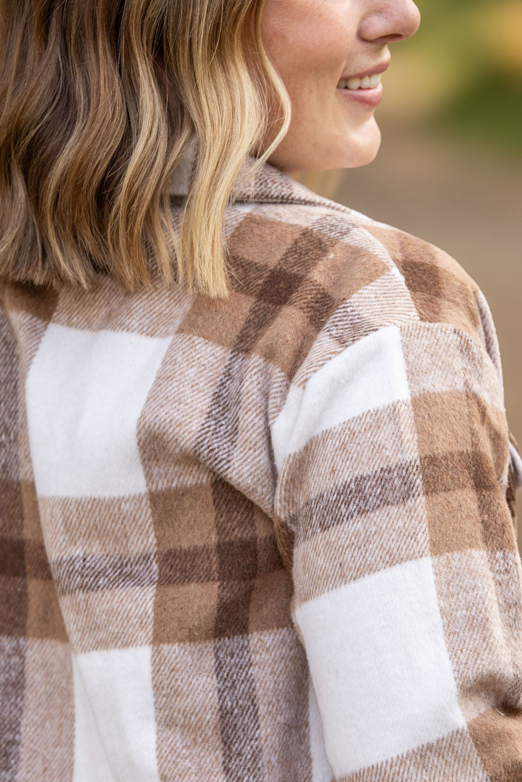 IN STOCK Norah Plaid Shacket - Neutral Tones | Women's Shacket