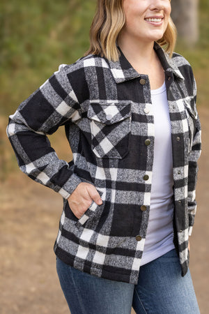 IN STOCK Norah Plaid Shacket - Classic Black and White | Women's Shacket