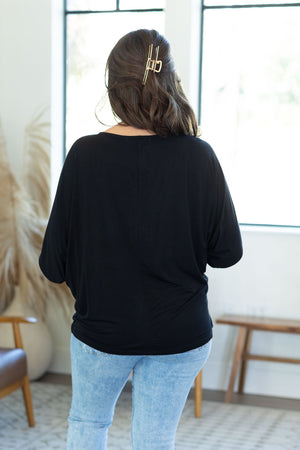 IN STOCK Darcy Dolman Top - Black | Women's Flowy Top