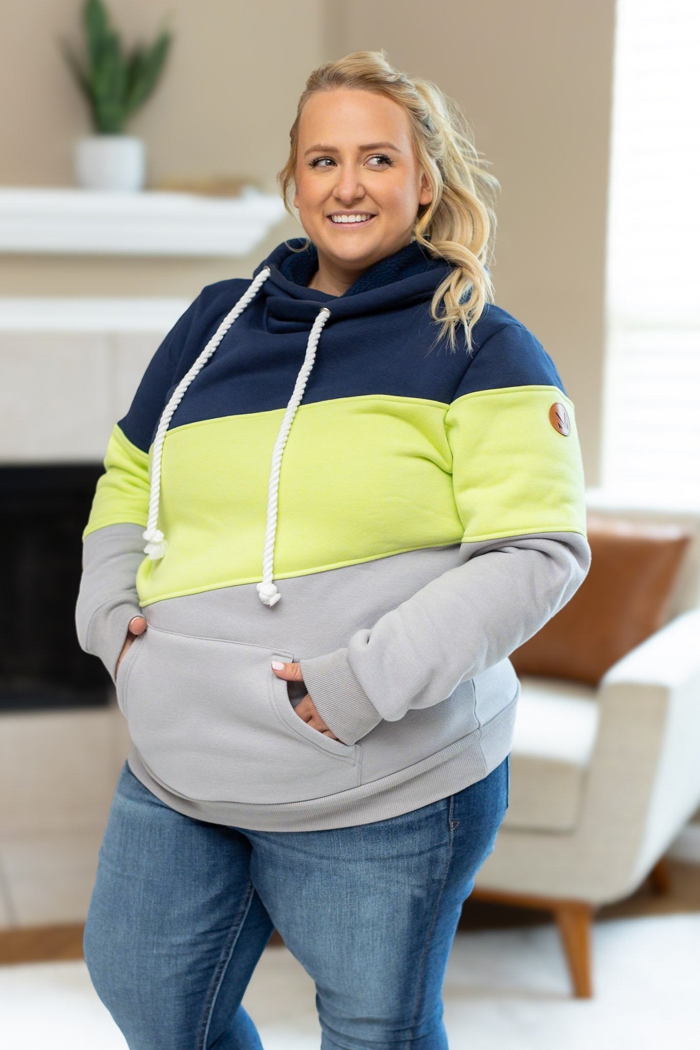 IN STOCK Lizzie Women's Hoodie | Seattle Navy, Lime, Grey