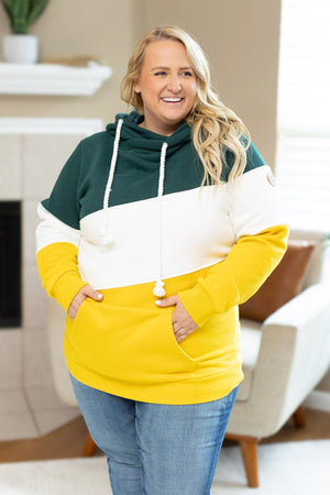 IN STOCK Lizzie Women's Hoodie | Green Bay Green, White, Yellow