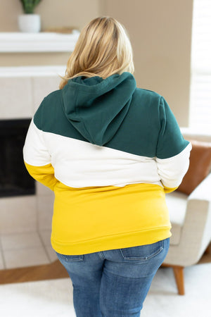 IN STOCK Lizzie Women's Hoodie | Green Bay Green, White, Yellow