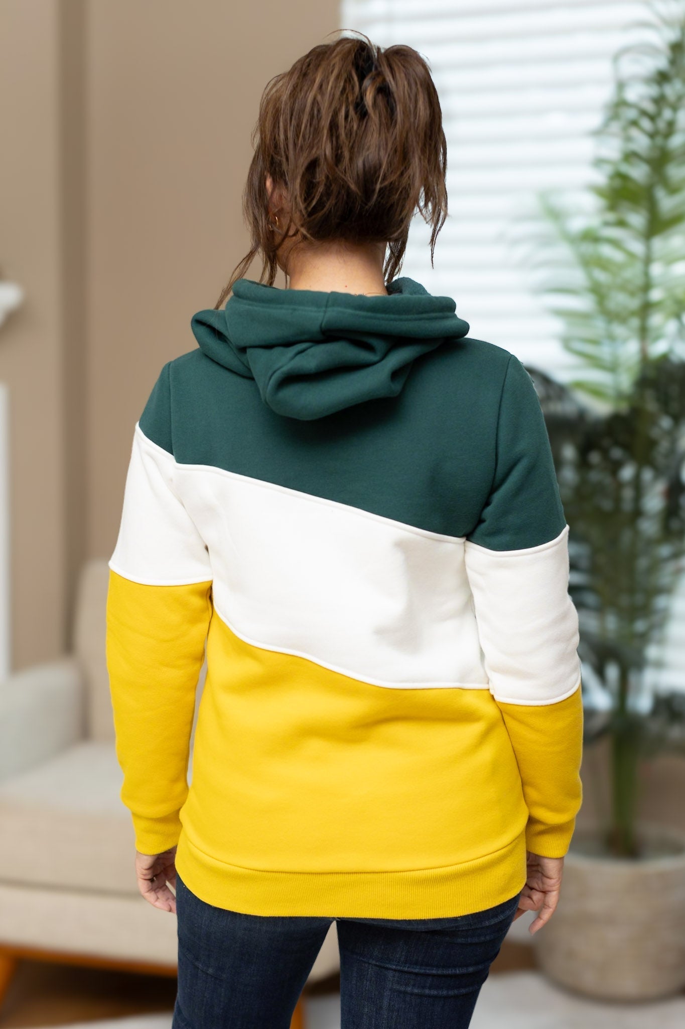 IN STOCK Lizzie Women's Hoodie | Green Bay Green, White, Yellow