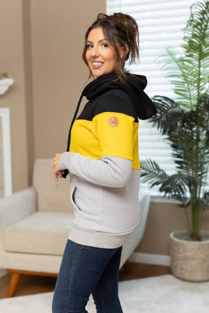 IN STOCK Lizzie Women's Hoodie | Pittsburgh Black, Yellow, Grey