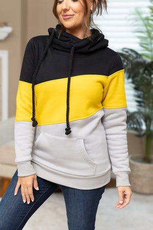 IN STOCK Lizzie Women's Hoodie | Pittsburgh Black, Yellow, Grey