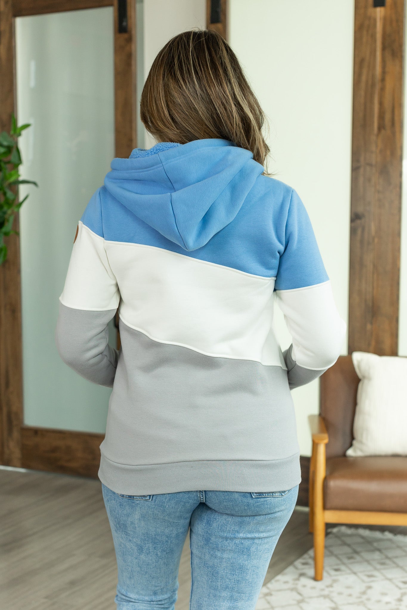 IN STOCK Lizzie Women's Hoodie | Detroit Blue, White, Grey