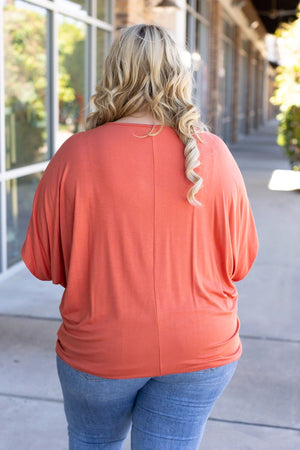 IN STOCK Darcy Dolman - Pumpkin | Women's Flowy Top