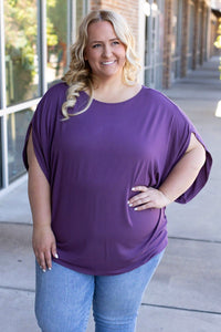 IN STOCK Darcy Dolman - Dark Purple | Women's Flowy Top