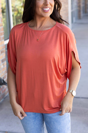 IN STOCK Darcy Dolman - Pumpkin | Women's Flowy Top