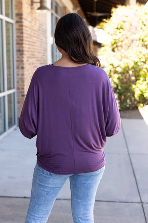 IN STOCK Darcy Dolman - Dark Purple | Women's Flowy Top