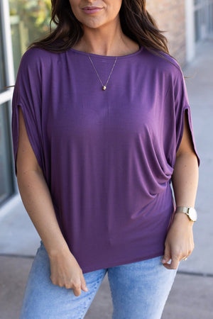 IN STOCK Darcy Dolman - Dark Purple | Women's Flowy Top