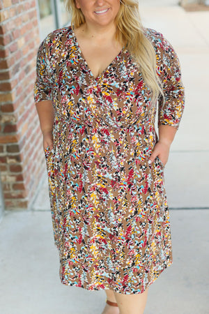 IN STOCK Taylor Dress - Mocha Floral | Women's Dress