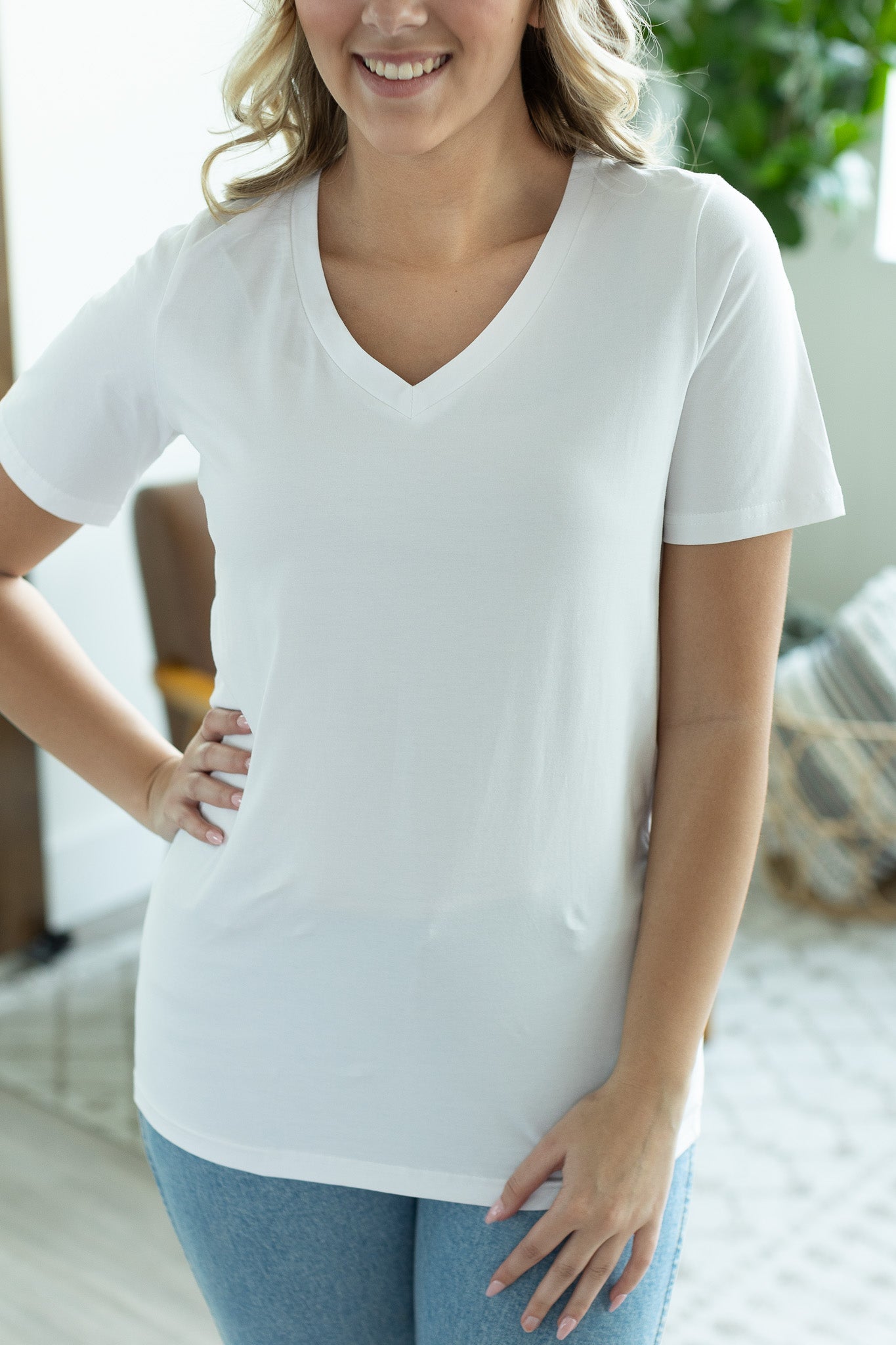 IN STOCK Olivia Tee - White | Women's Short Sleeve