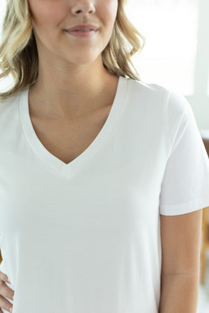 IN STOCK Olivia Tee - White | Women's Short Sleeve