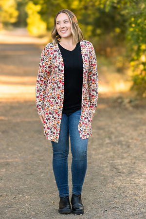 IN STOCK Classic Cardigan - Red Floral