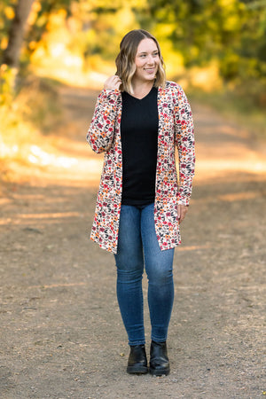 IN STOCK Classic Cardigan - Red Floral