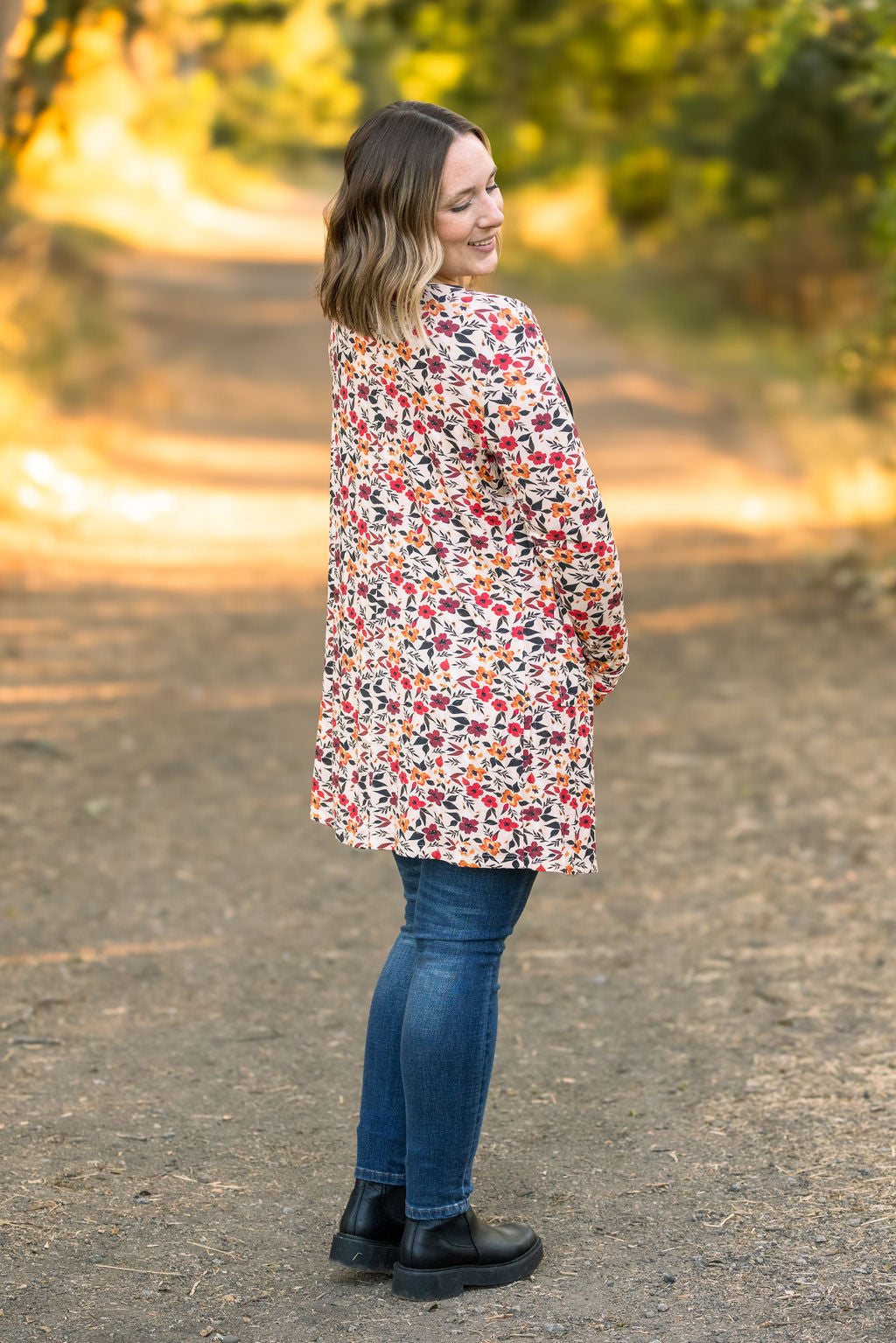 IN STOCK Classic Cardigan - Red Floral