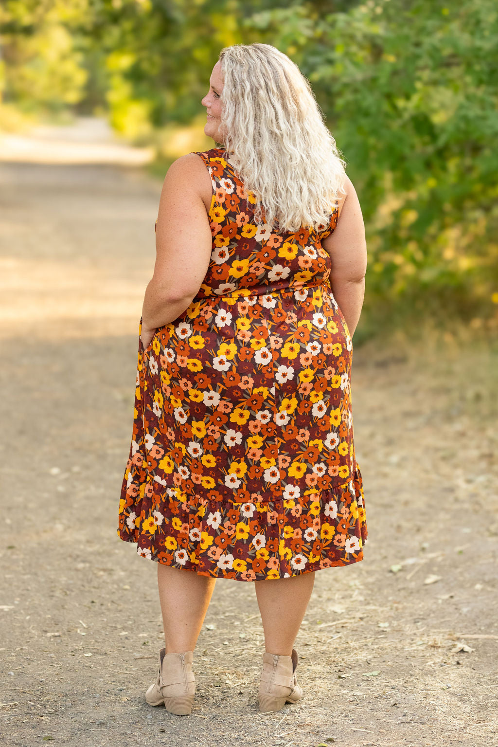 IN STOCK Bailey Dress - Brown Fall Floral