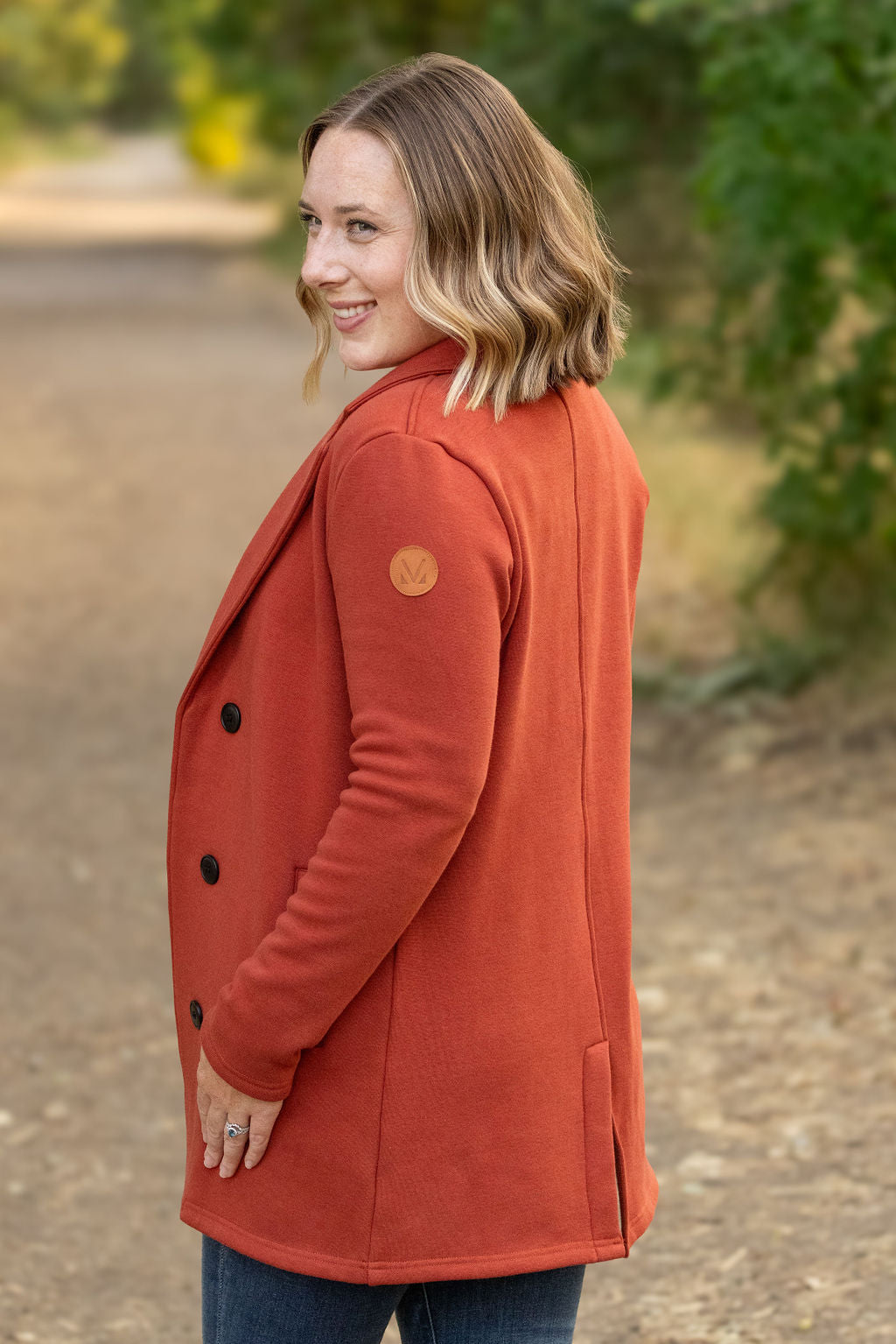 IN STOCK Scarlett Sweater Jacket - Pumpkin