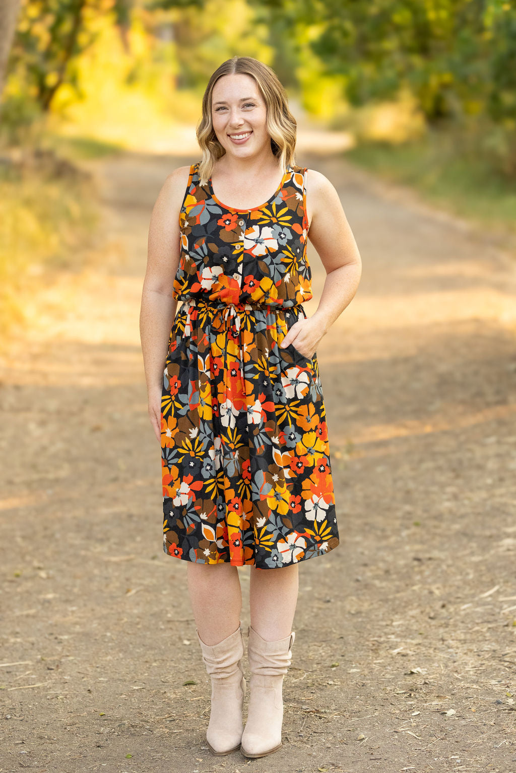 IN STOCK Sadie Dress - Fall Floral Mix