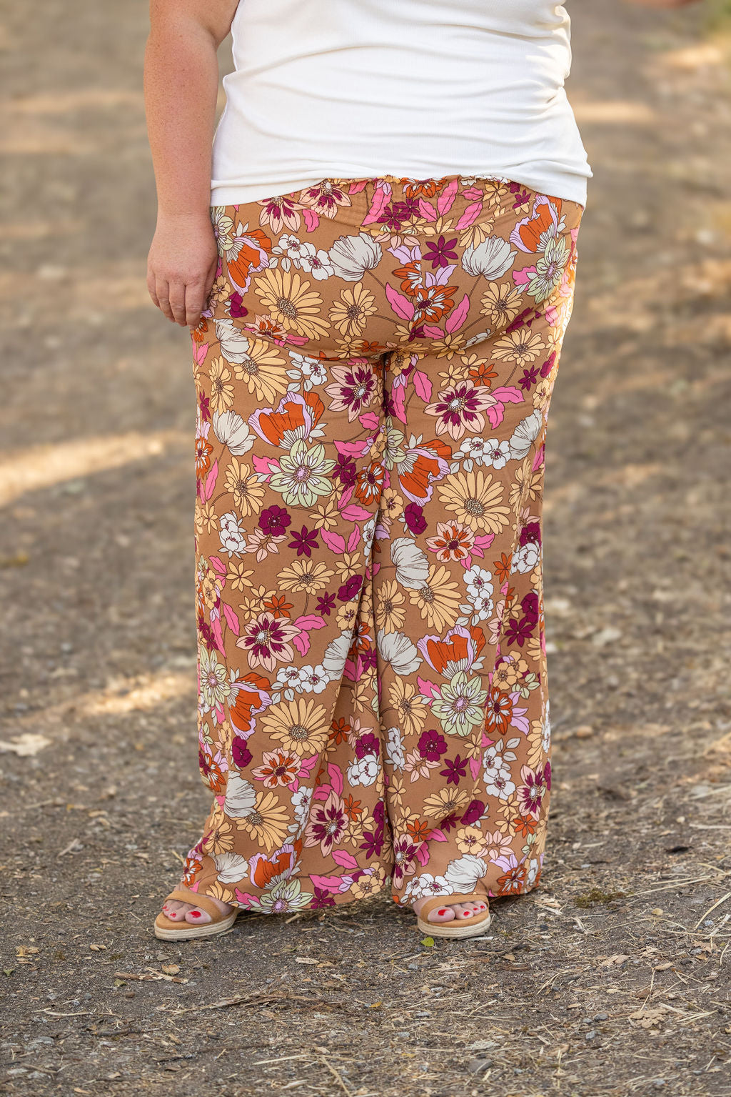 IN STOCK Presley Palazzo Pants - Boho Floral | Women's Wide-Leg Pants