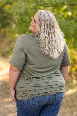 IN STOCK Sophie Pocket Tee - Olive | Women's Short Sleeve