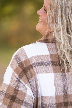 IN STOCK Norah Plaid Shacket - Neutral Tones | Women's Shacket