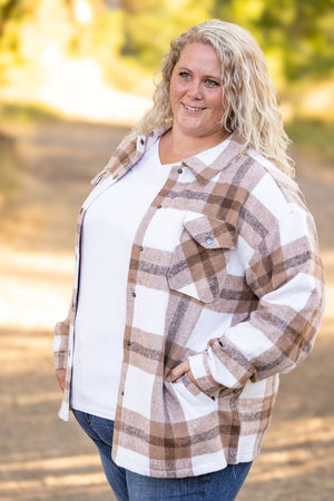 IN STOCK Norah Plaid Shacket - Neutral Tones | Women's Shacket