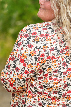 IN STOCK Classic Cardigan - Red Floral