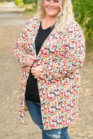 IN STOCK Classic Cardigan - Red Floral