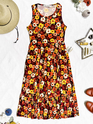 IN STOCK Bailey Dress - Brown Fall Floral