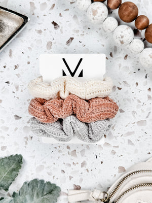 IN STOCK Chenille Scrunchie Trio