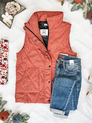 IN STOCK Corduroy Vest - Pumpkin