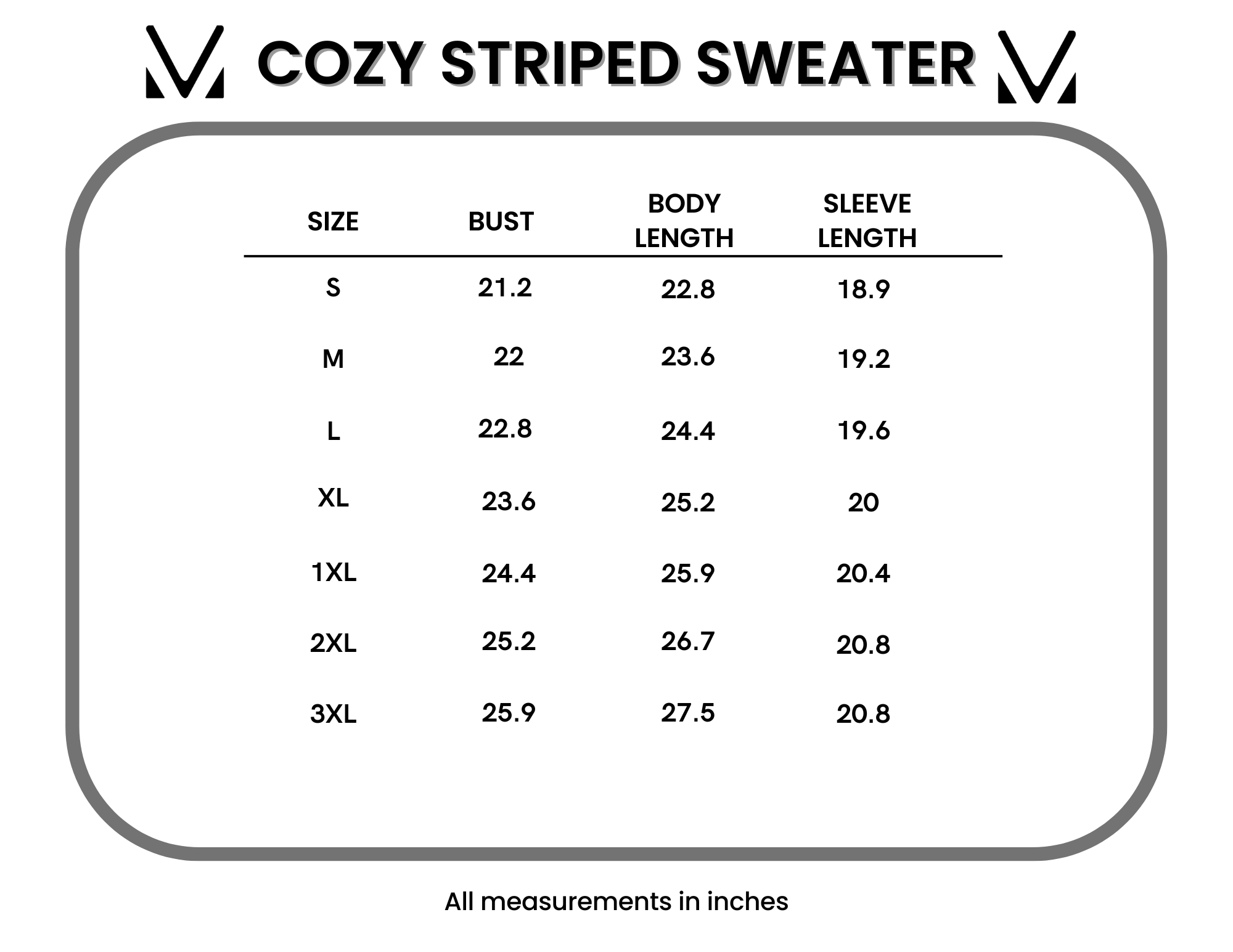 IN STOCK Cozy Striped Sweater - Rust