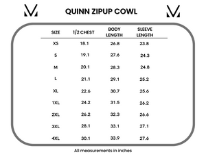 IN STOCK Quinn ZipUp Cowl - Black | Women's Hoodie