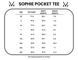 IN STOCK Sophie Pocket Tee - Neutral Floral