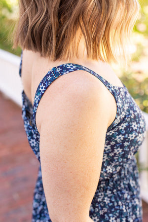 IN STOCK Cassidy Midi Dress - Blue Floral Mix | Summer Dress